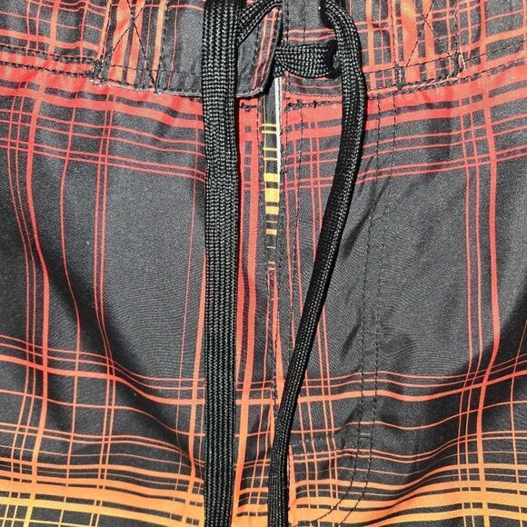 OP Red and Yellow Board Shorts Vibrant Swimwear - Picture 4 of 9